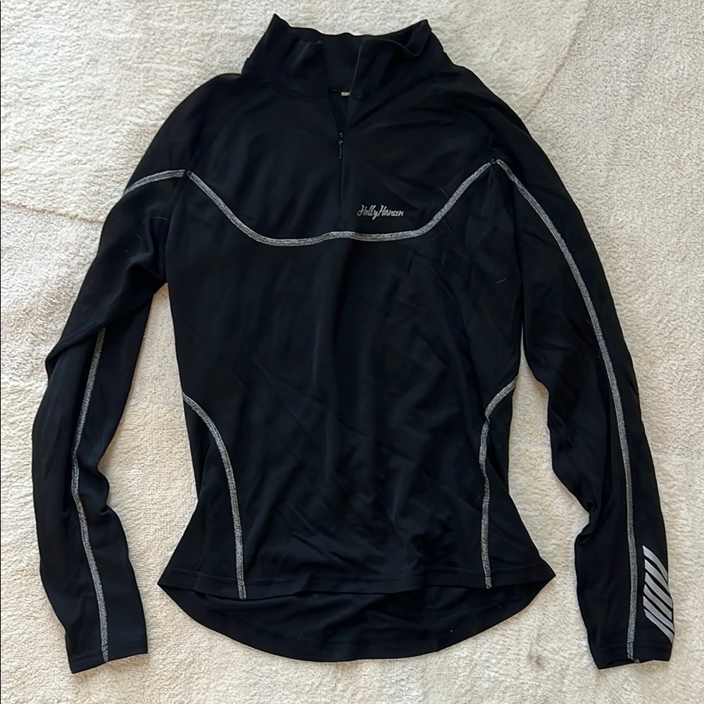 Women's Helly Hansen Black Long Sleeve 1/4 Zip Top